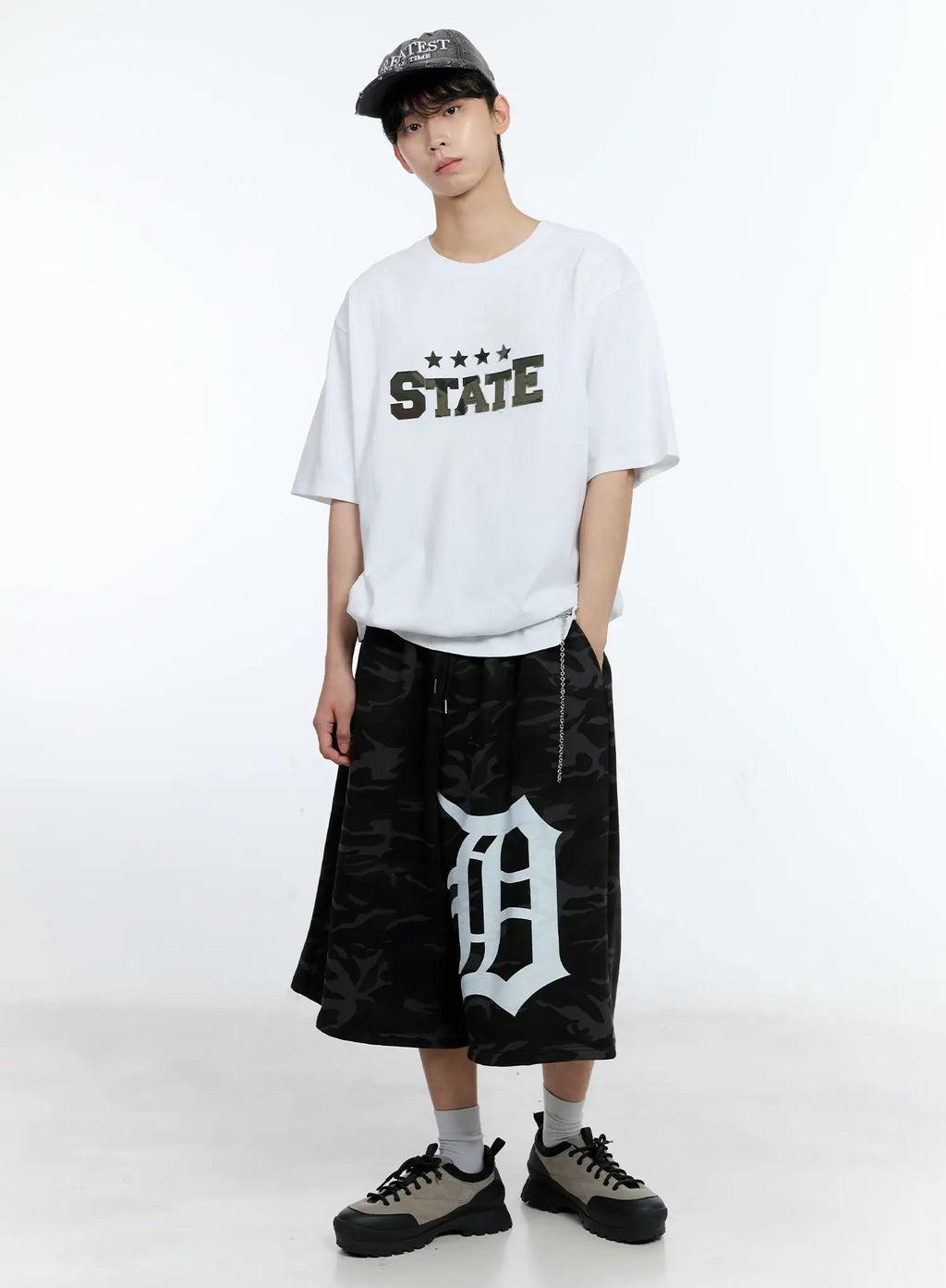 Theoao | Distressed-Denim Baseballmütze