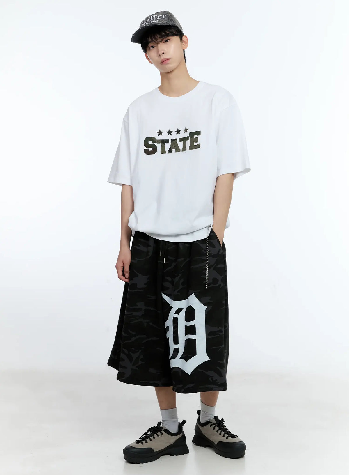 Theoao | Distressed-Denim Baseballmütze