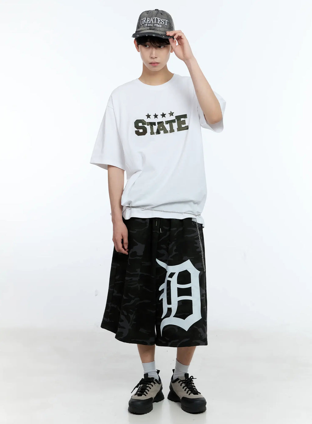 Theoao | Distressed-Denim Baseballmütze