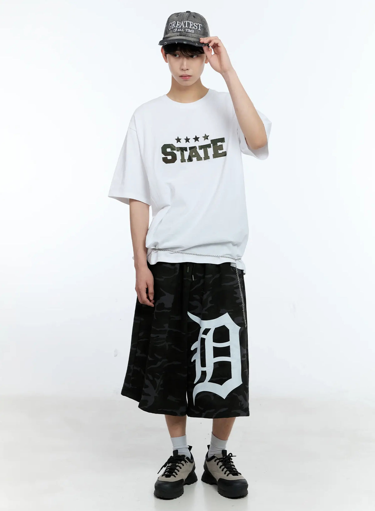 Theoao | Distressed-Denim Baseballmütze