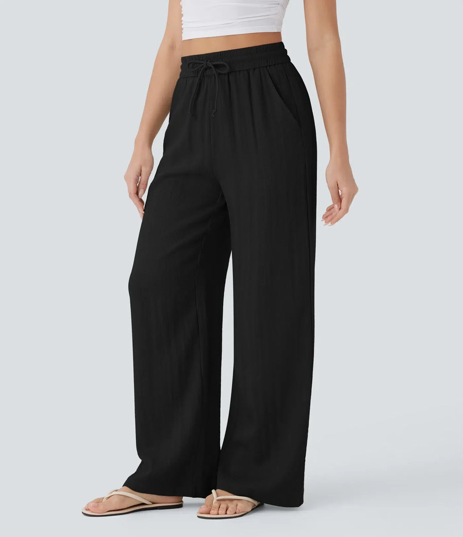 Zafeiria Elegante Leinenhosen