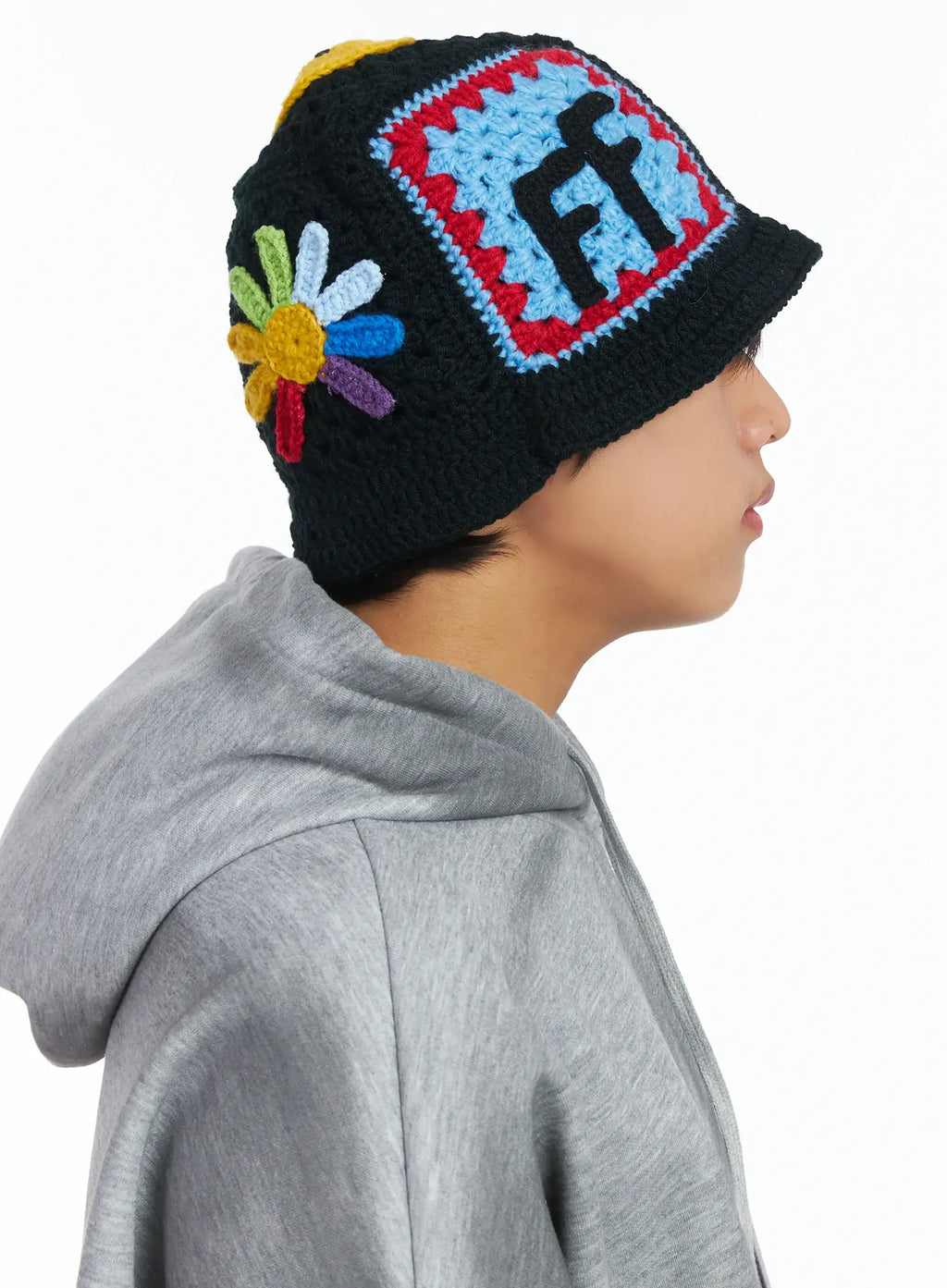 Leoanen | Männer Patch Häkelmütze