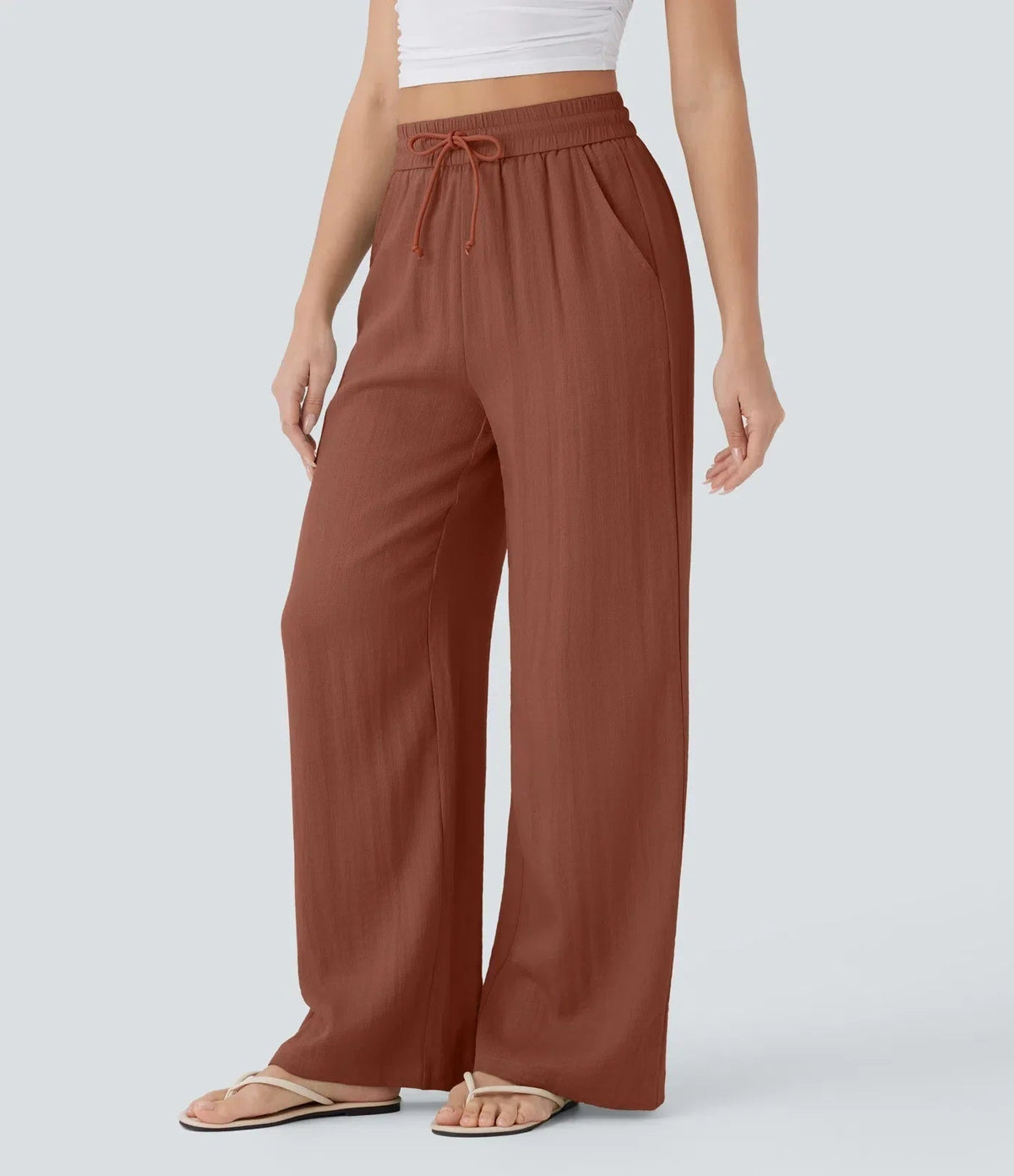 Zafeiria Elegante Leinenhosen
