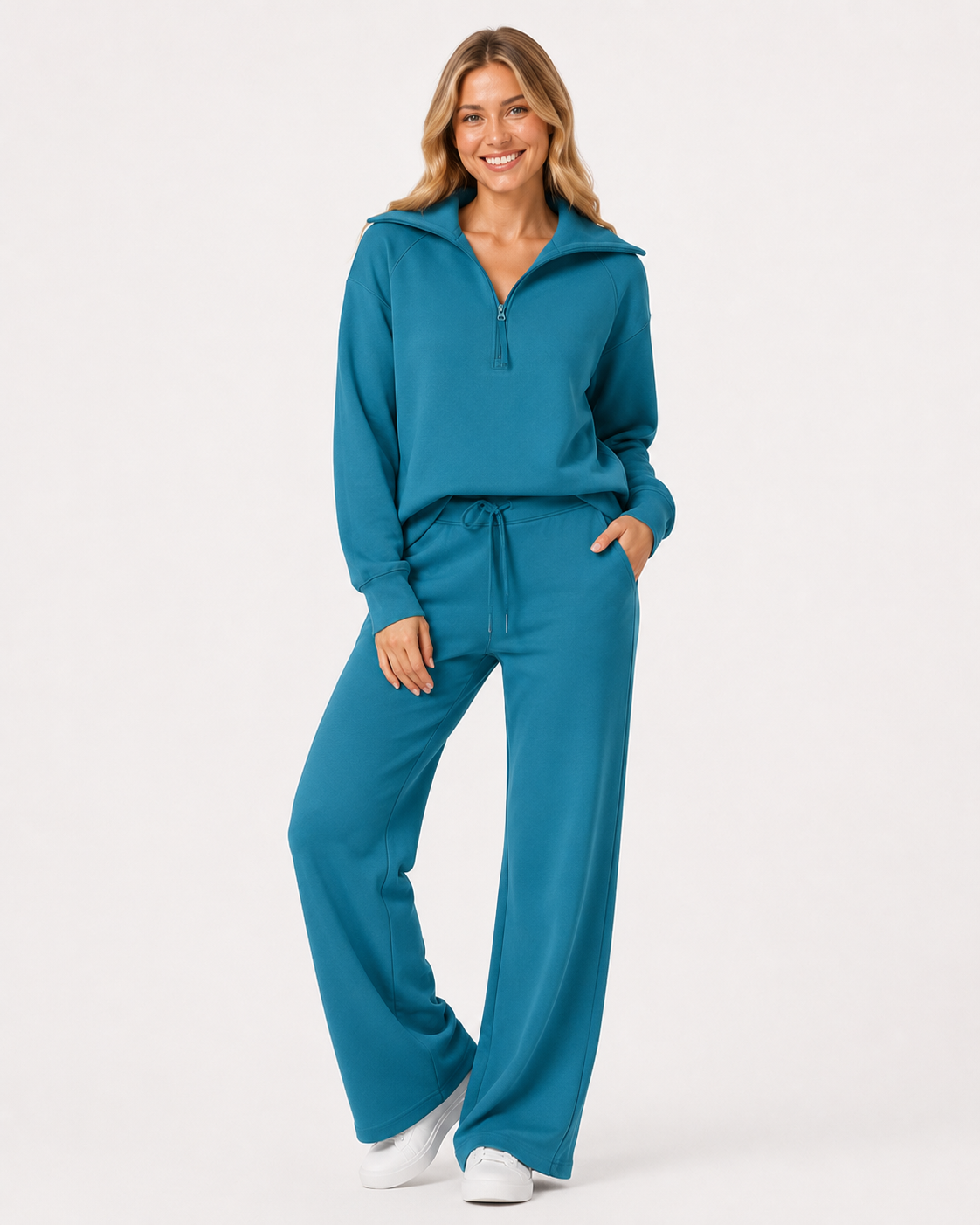 Cassidy | Damen Sweatshirt Weite Hosen Set