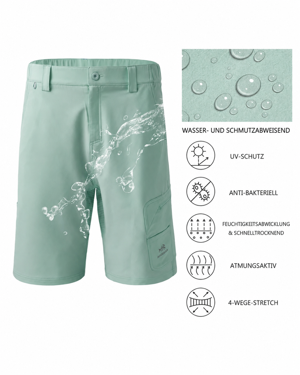 Kaufberg | Herren Angel Cargo Shorts Schnell Trocknend