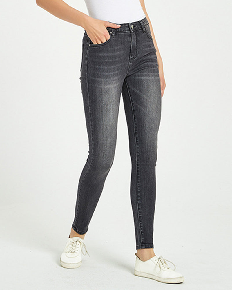 Damen Figurbetonte Stretch-Jeans