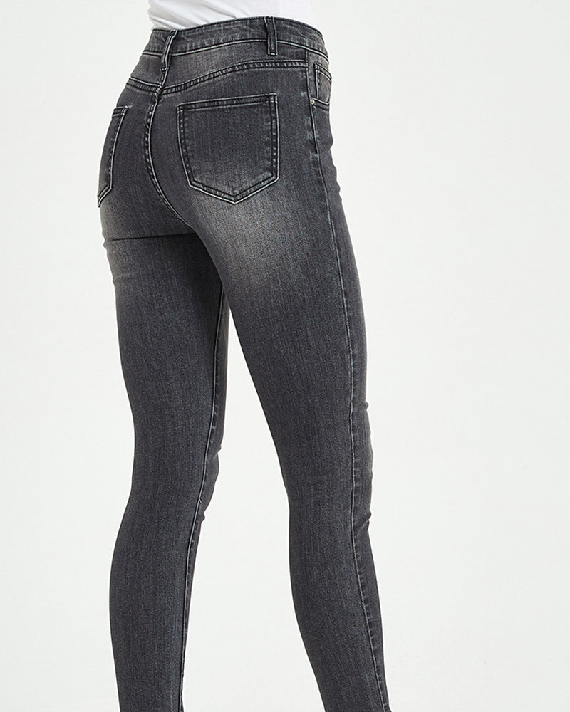 Damen Figurbetonte Stretch-Jeans