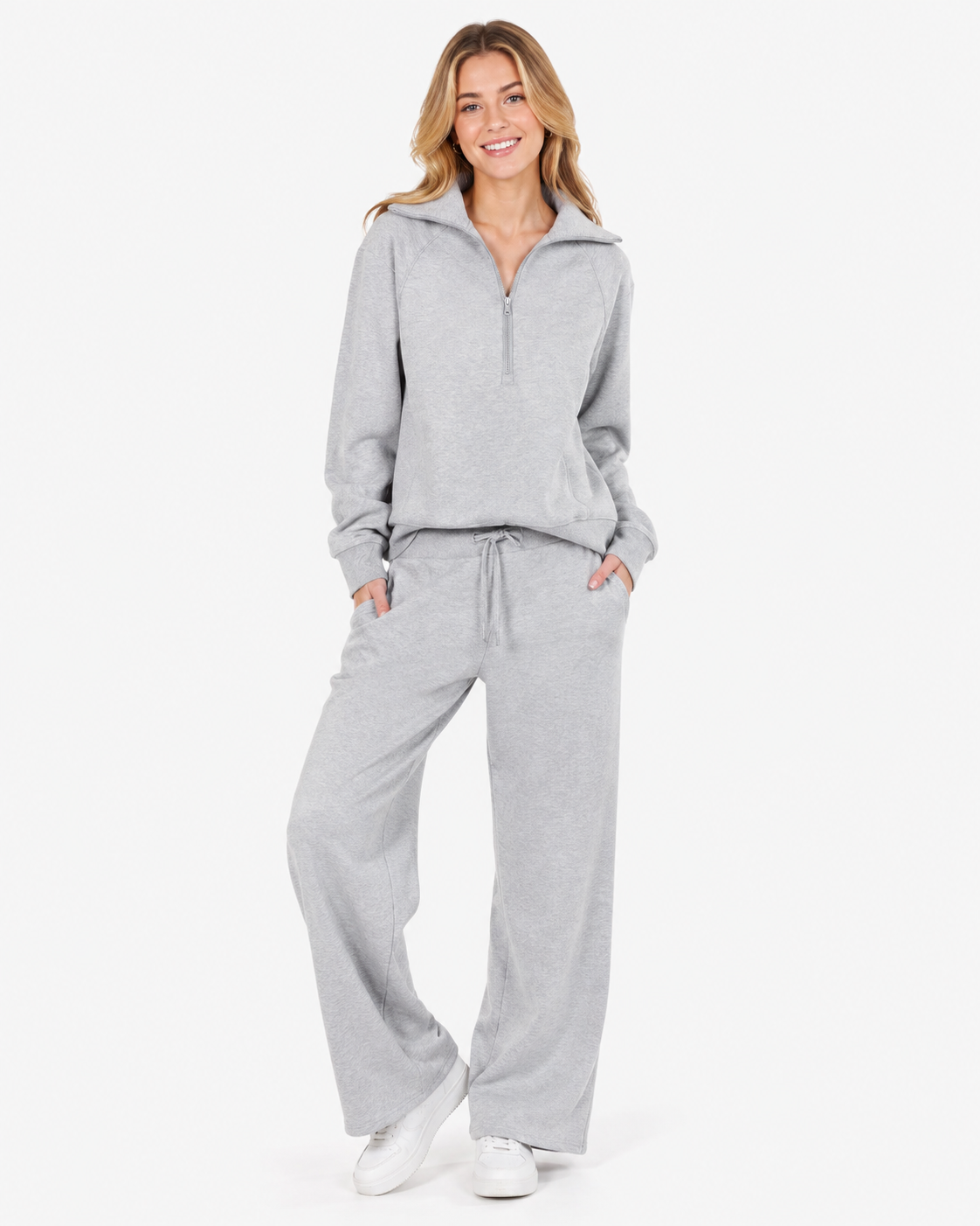 Cassidy | Damen Sweatshirt Weite Hosen Set