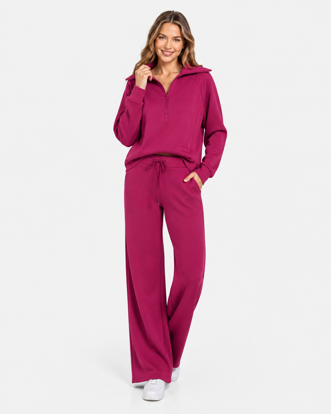 Cassidy | Damen Sweatshirt Weite Hosen Set