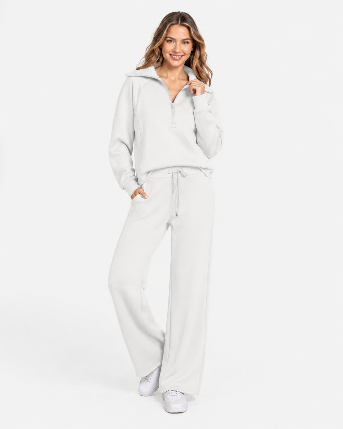 Cassidy | Damen Sweatshirt Weite Hosen Set