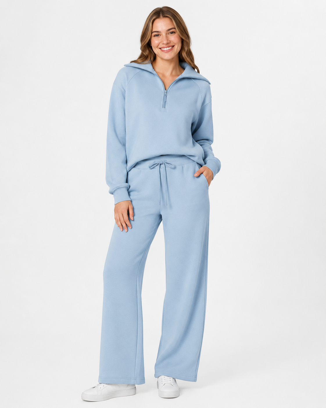 Cassidy | Damen Sweatshirt Weite Hosen Set