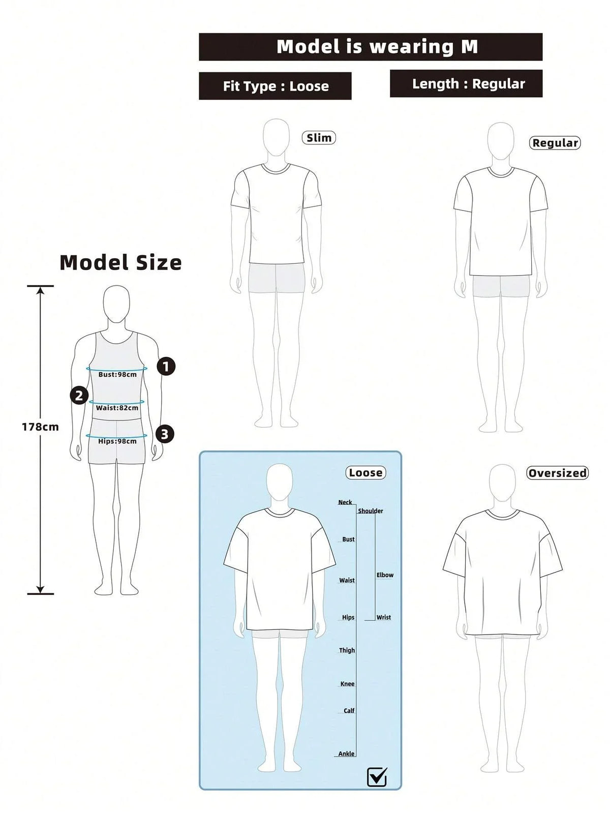 Komfortstruktur Herren T-Shirt