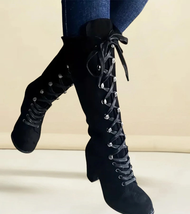 Asmita Schnürstiefel Aus Kunstleder
