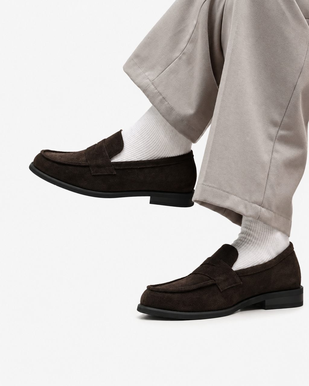 Greyson | Herren Flachboden Kunstwildleder Slipper Sommer Loafers