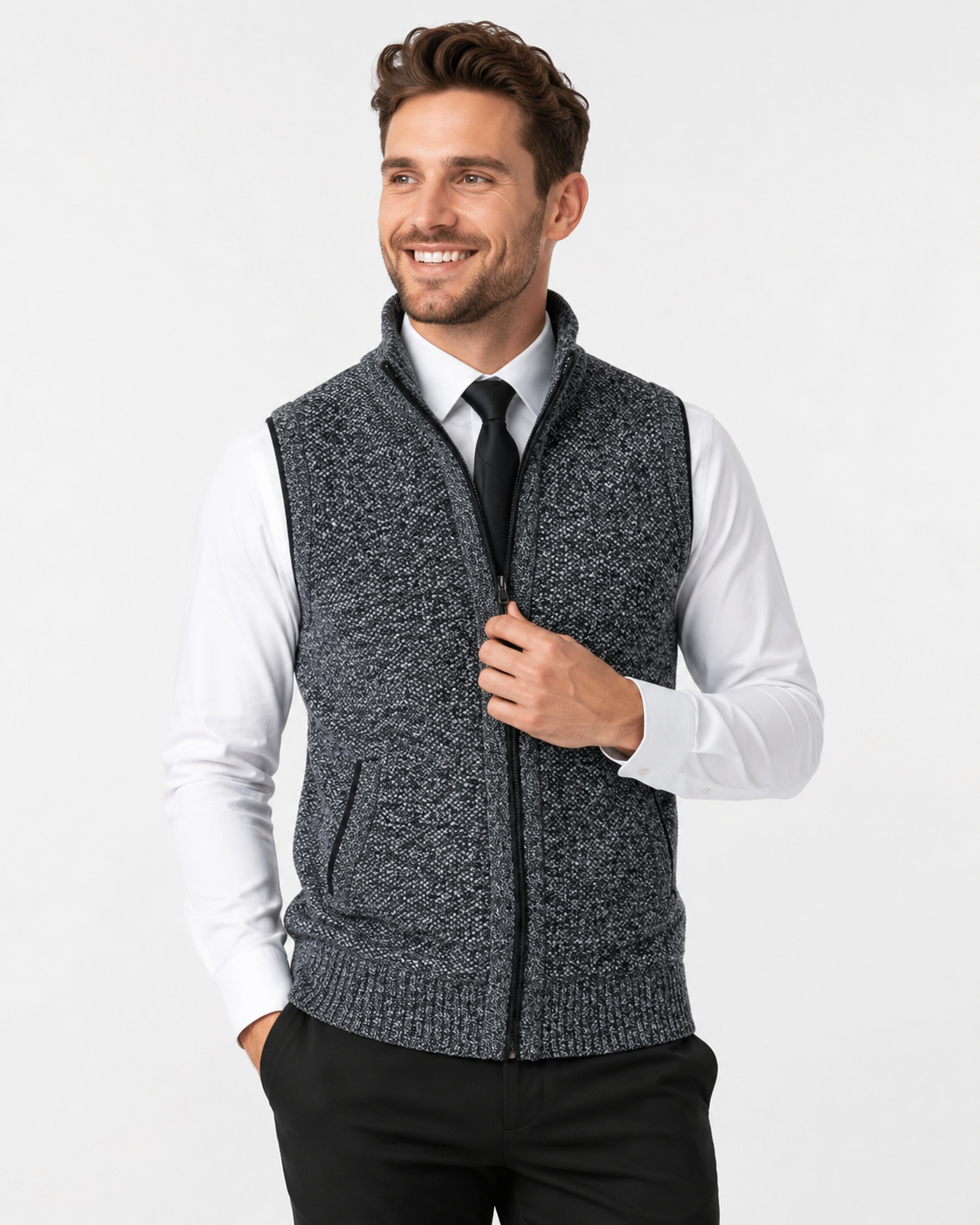Kaufberg | Strickwesten aus Wolle Warm Samt