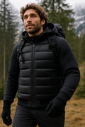 Samorio | Wattierte Herrenjacke mit Kapuze