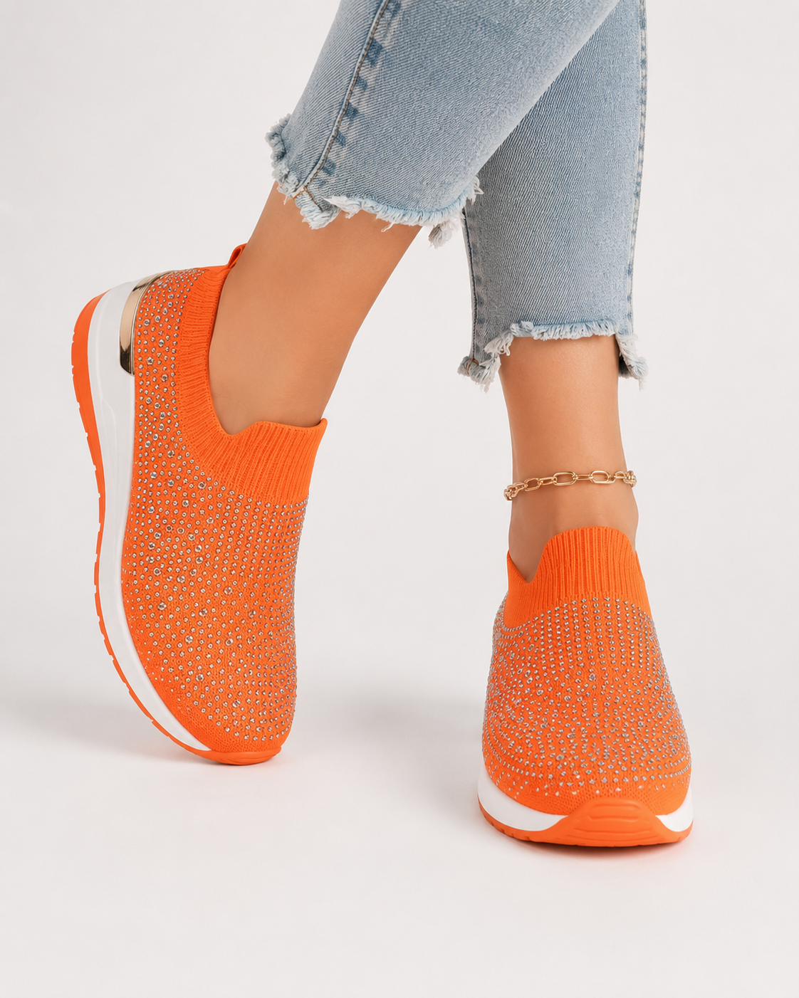 Keira | Strass Casual Damen Sneaker Atmungsaktiv und Leicht