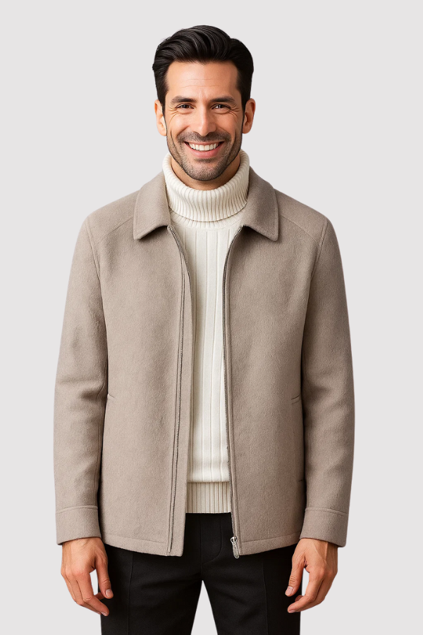 Felenn | Wollmischung Zip-Up Jacke