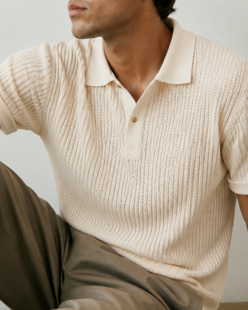 Feinton Herren Polo-Shirt
