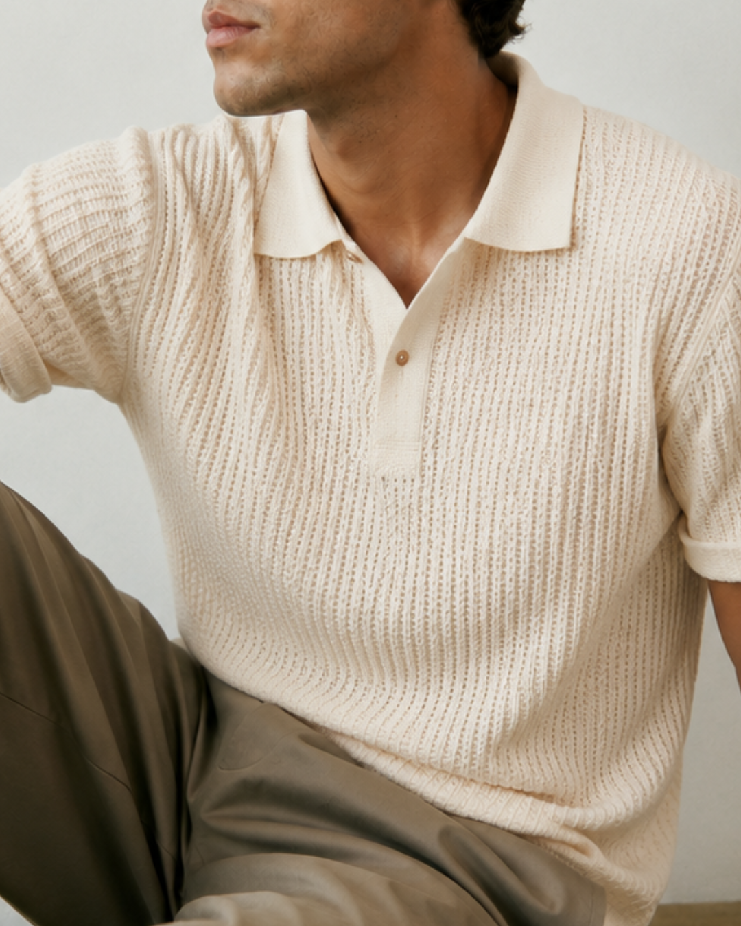 Feinton Herren Polo-Shirt