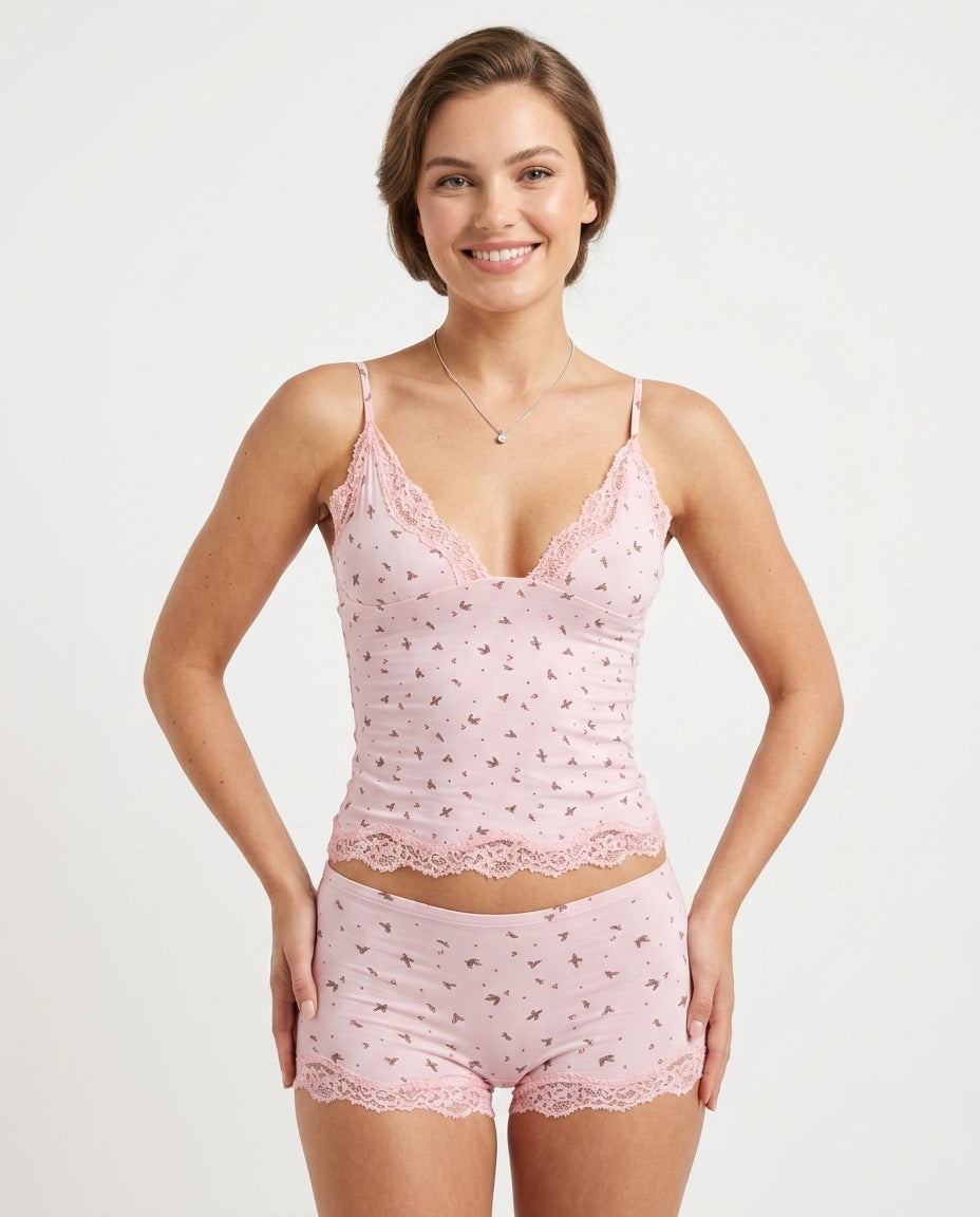 Laura | Sexy Halter Dreiviertelhosen Damen Sommer Freizeit Set