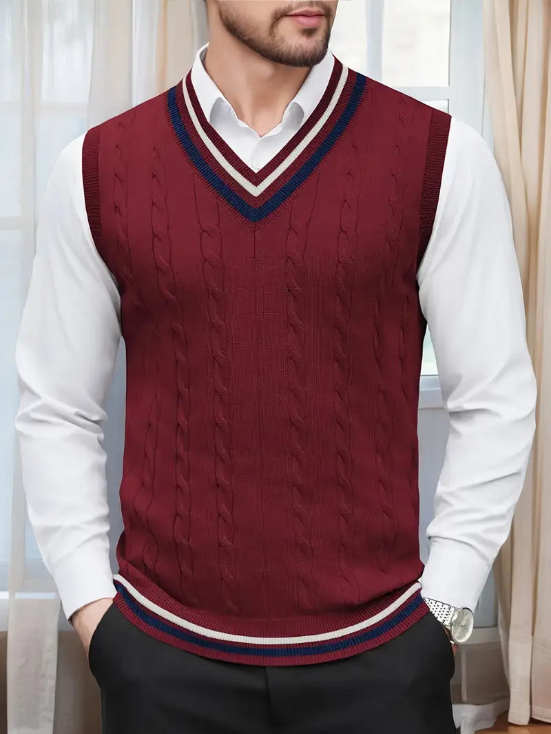 Olions | Ärmelloser Strickpullover