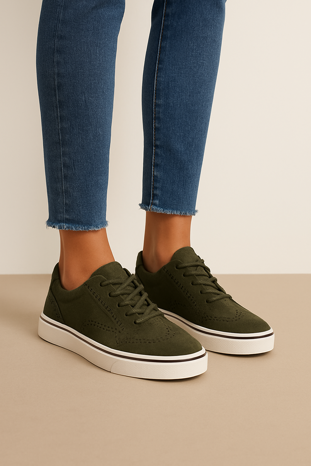 Kaufberg| Damen Sneaker zum Schnüren mit flacher Sohle für Sommer & Freizeit