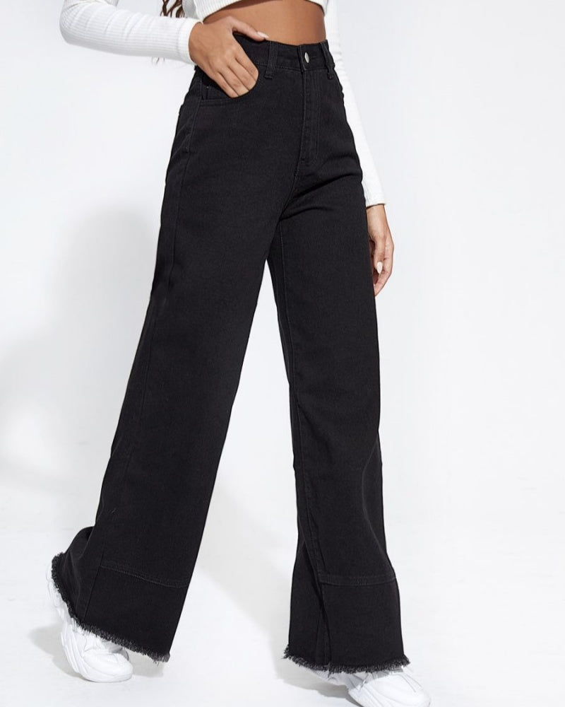 Damen Jeans mit weitem Bein