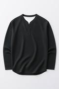Rafaro | Langärmliges Henley-Shirt mit bequemer Passform