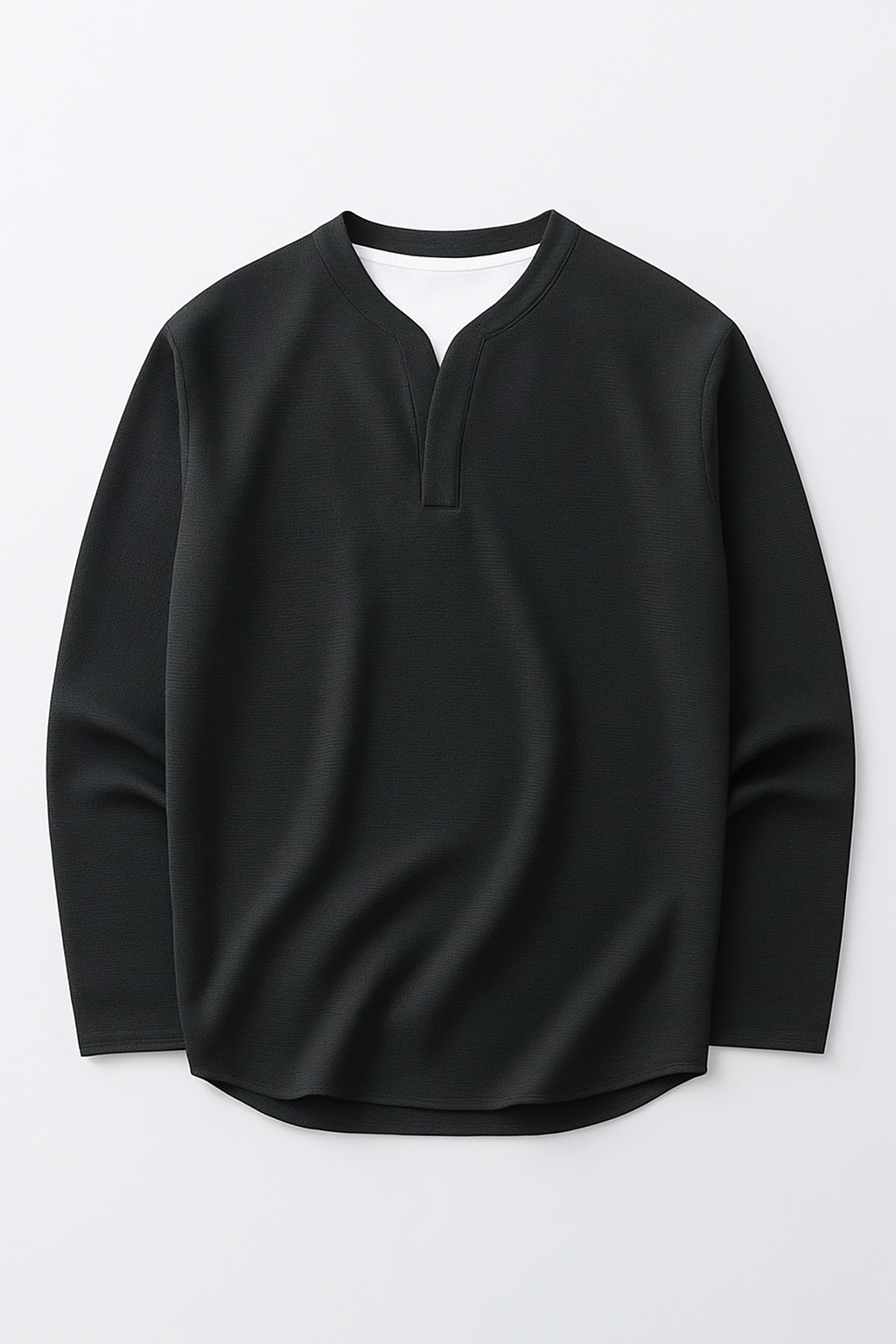 Rafaro | Langärmliges Henley-Shirt mit bequemer Passform