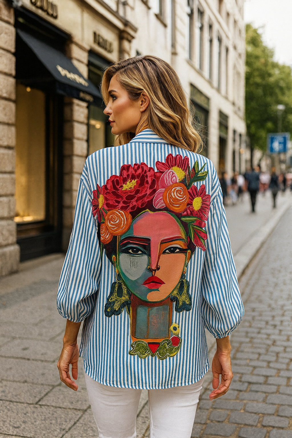 Gaeina | Bluse Satin glänzend