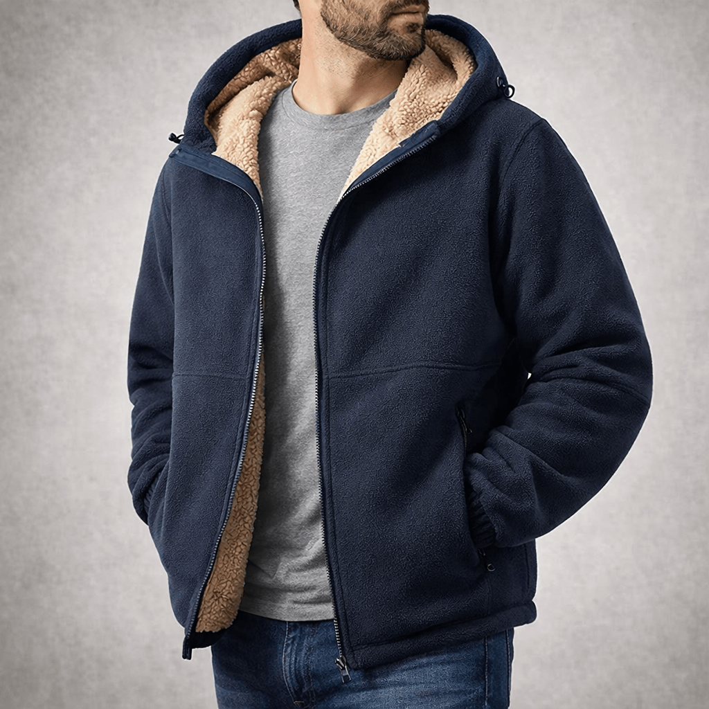 Alenas | Herren Fleece-Jacke aus Sherpa