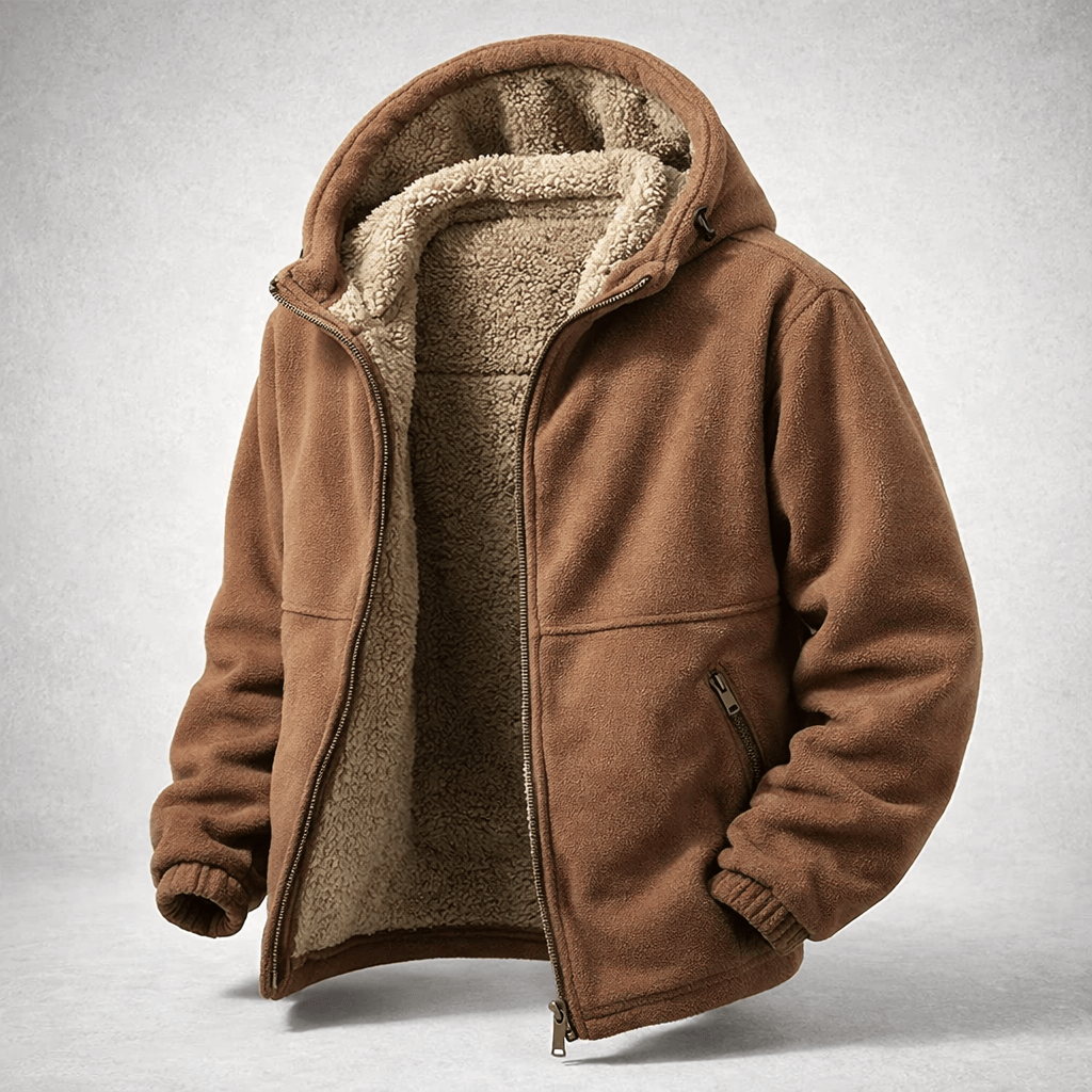 Alenas | Herren Fleece-Jacke aus Sherpa