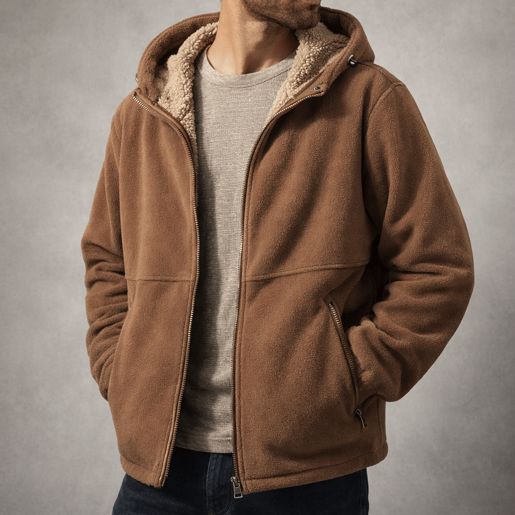 Alenas | Herren Fleece-Jacke aus Sherpa