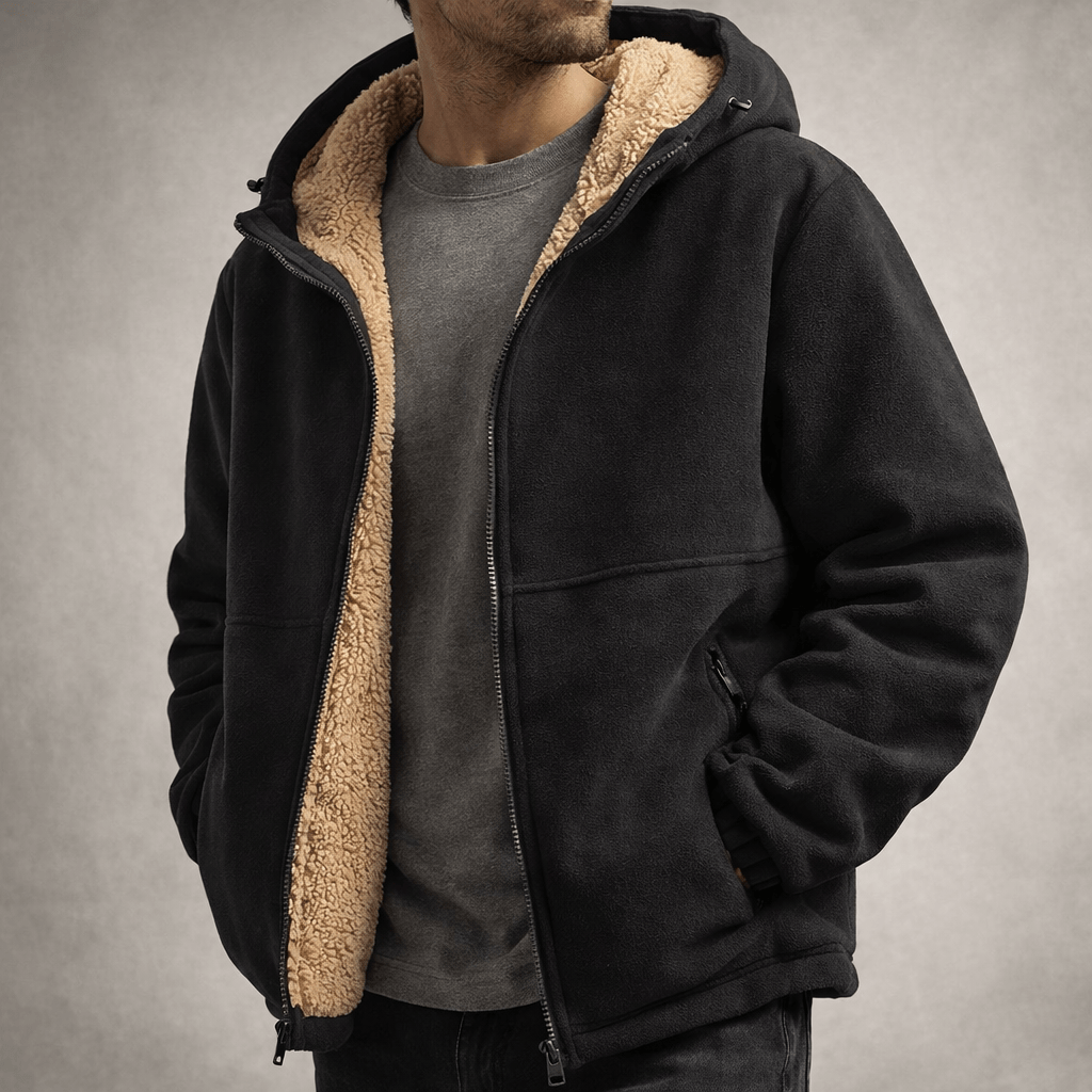 Alenas | Herren Fleece-Jacke aus Sherpa