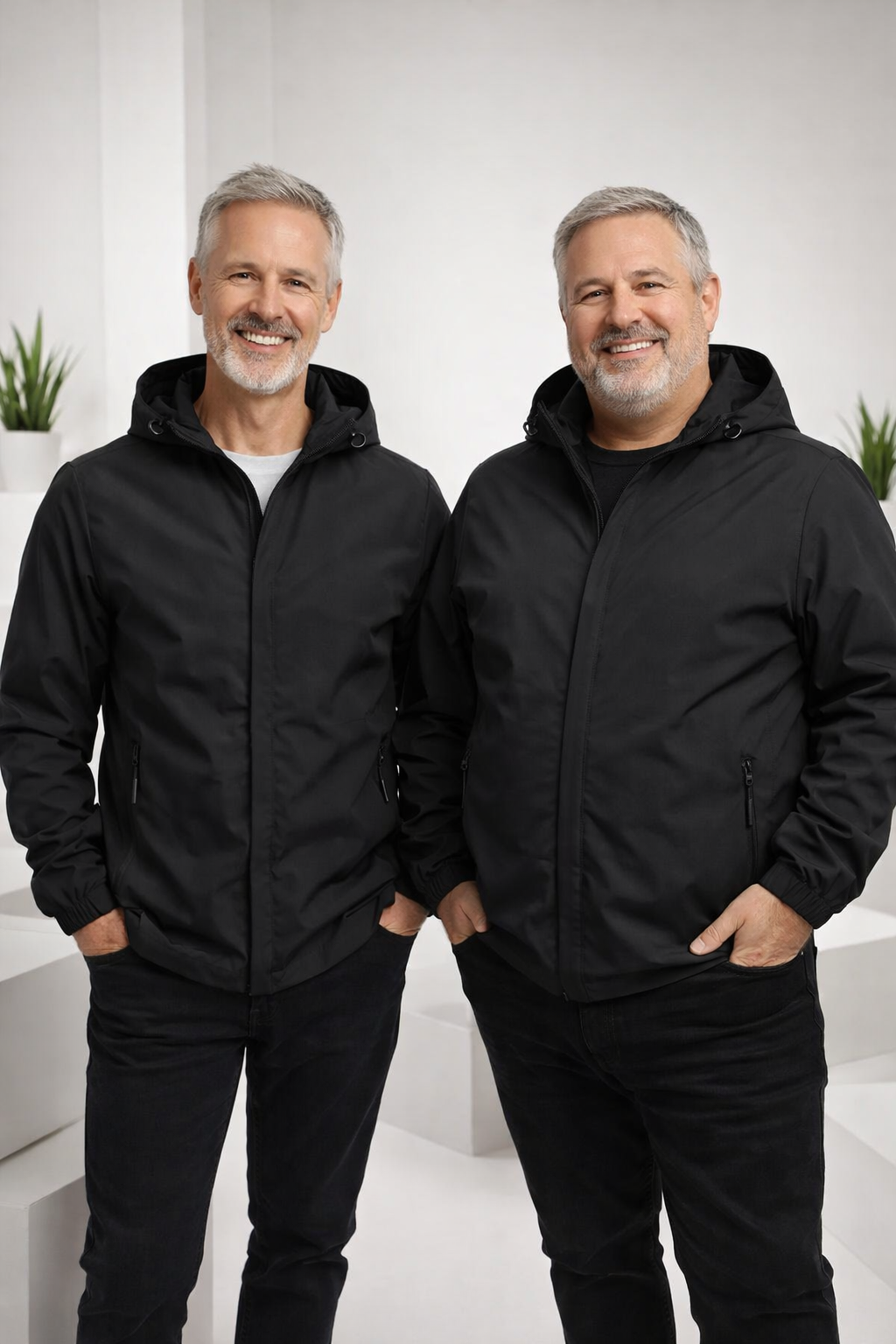 Elaio | Jacke mit Kapuze und langen Ärmeln