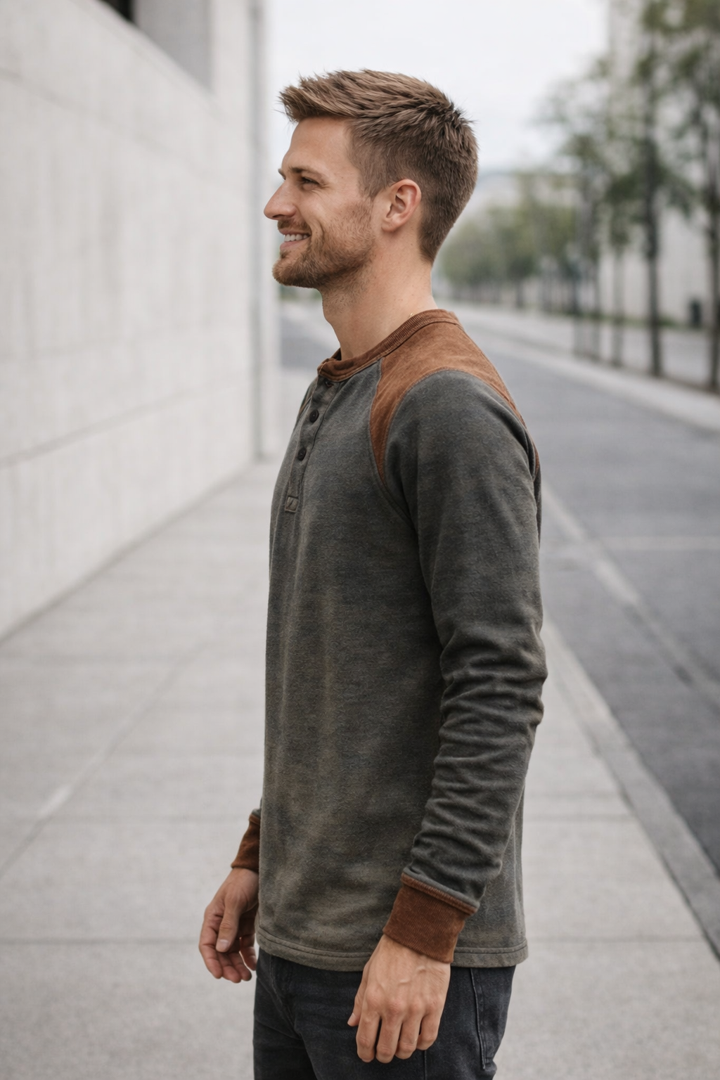 Rafir | Henley-Shirt Langarm & Komfortabel
