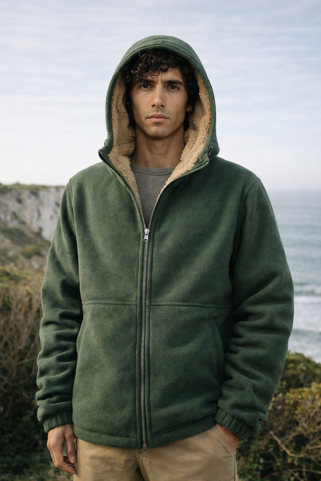 Alenas | Herren Fleece-Jacke aus Sherpa