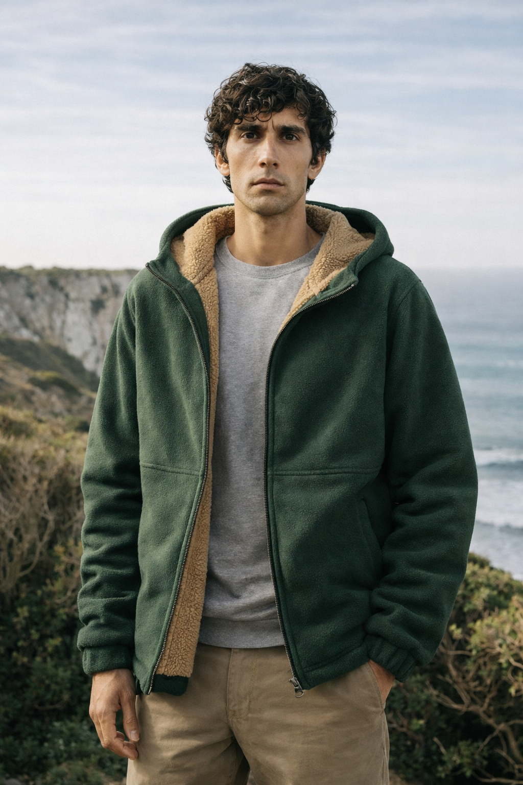 Alenas | Herren Fleece-Jacke aus Sherpa