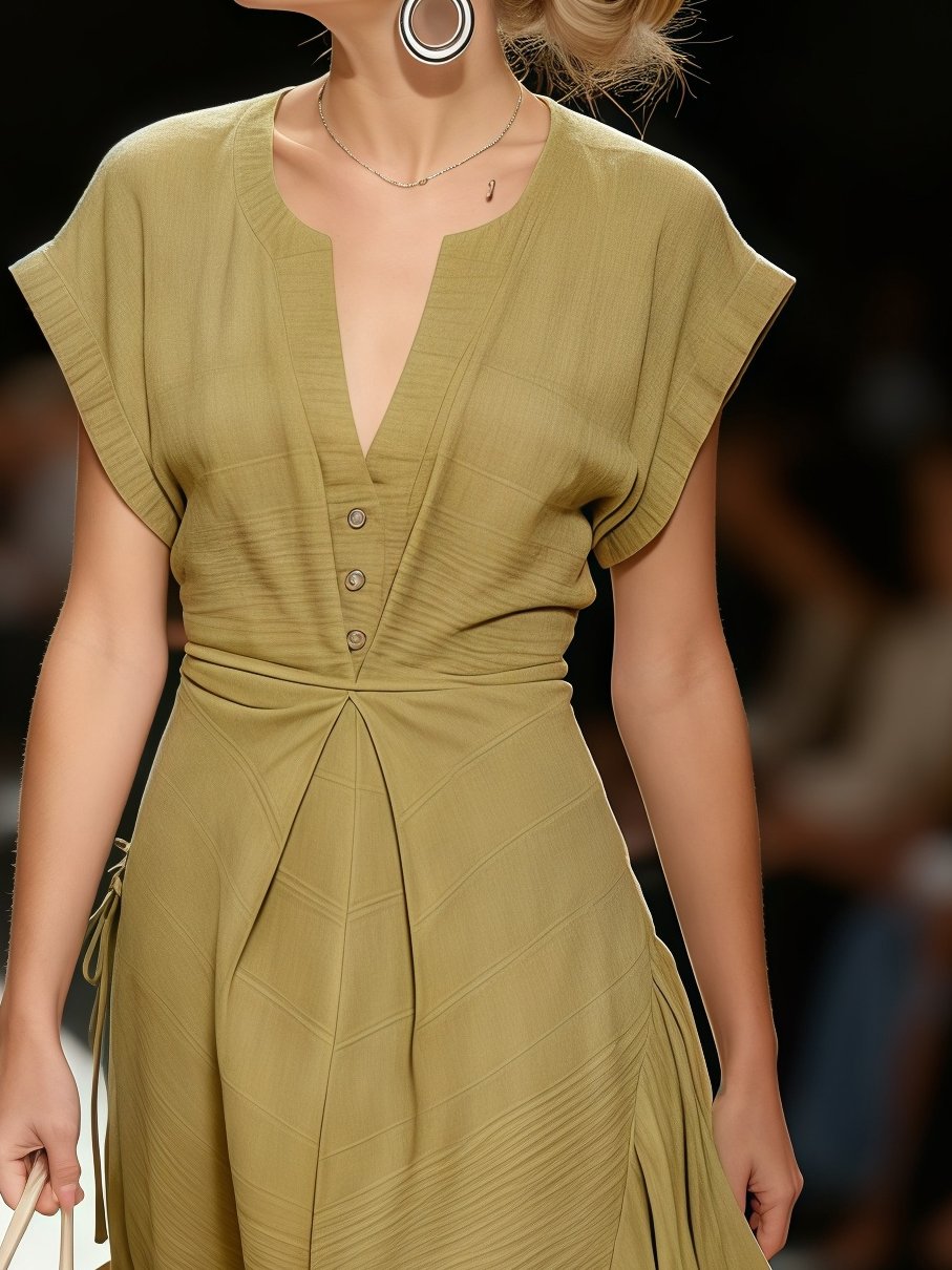 Bemieva | Midikleid mit Knöpfen