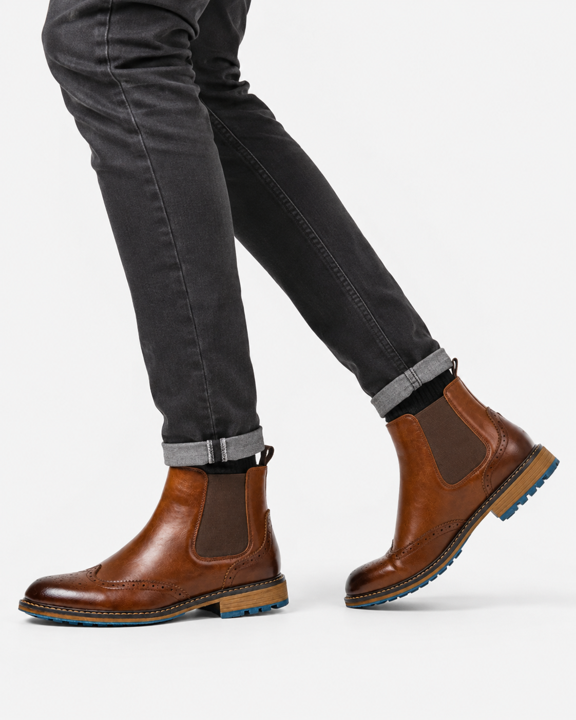 Arlo | Brogue Herrenstiefel Klassischer Stil Leder