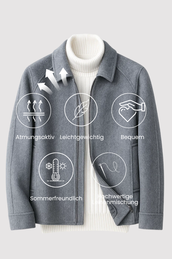 Felenn | Wollmischung Zip-Up Jacke