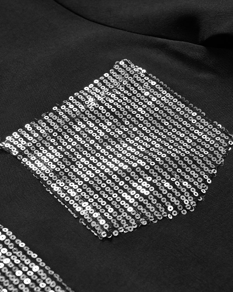Roiaella | Lässiges Top mit Pailletten-Details
