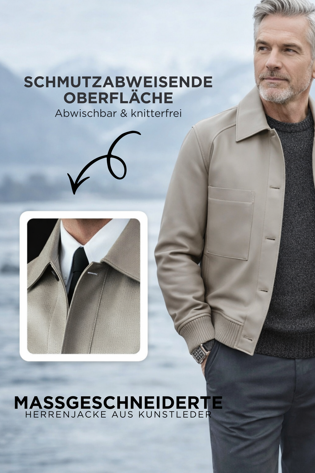 Gabelio | Herrenjacke Aus Kunstleder
