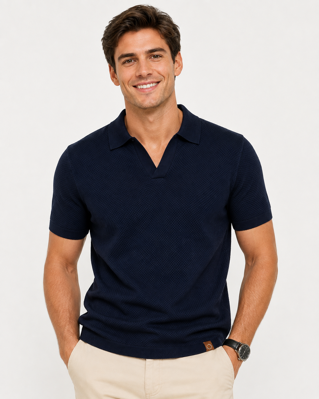 Kaufberg | Herren Kurzarm Strick Polo