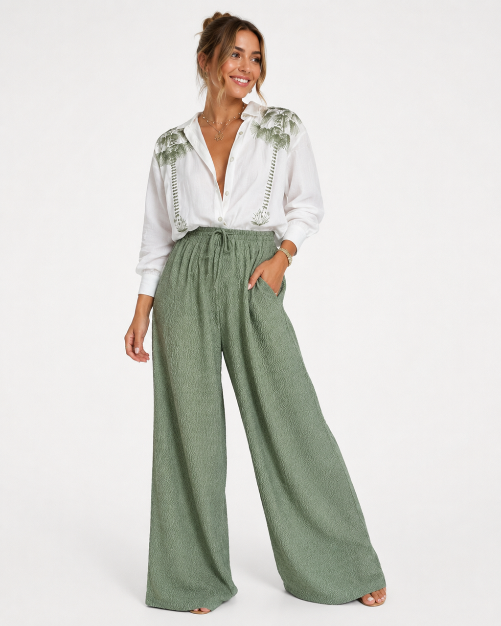2-teiliges Kleidungsset Langarm Floral Blume