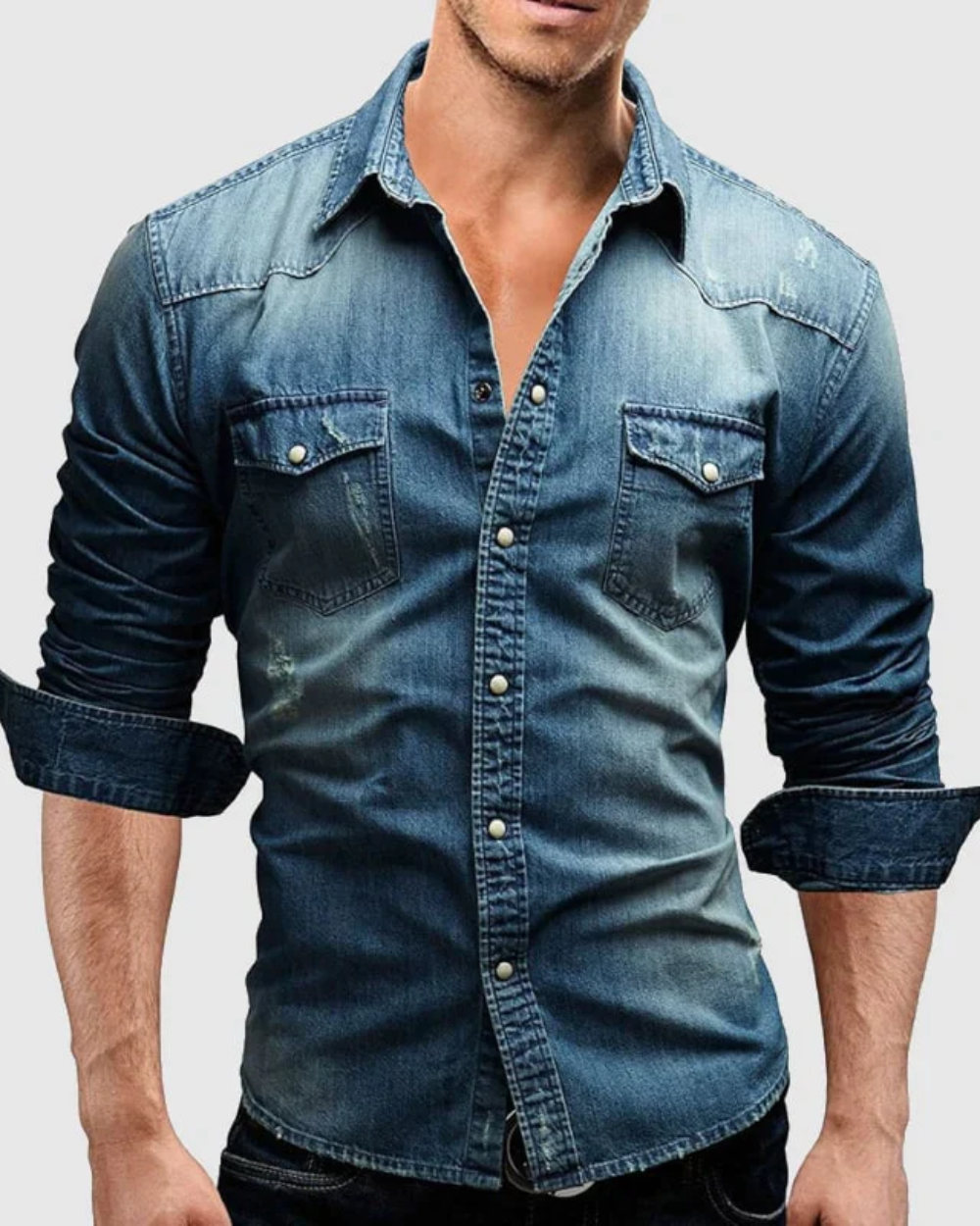 Theoorio | Herren Denim-Shirt