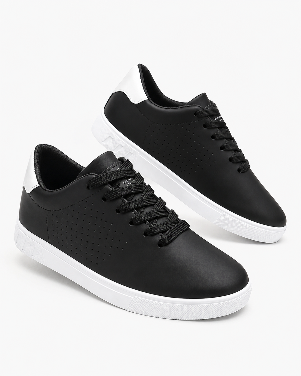 Kaufberg | Klassische Weiße Sneakers Leder Schnürschuhe