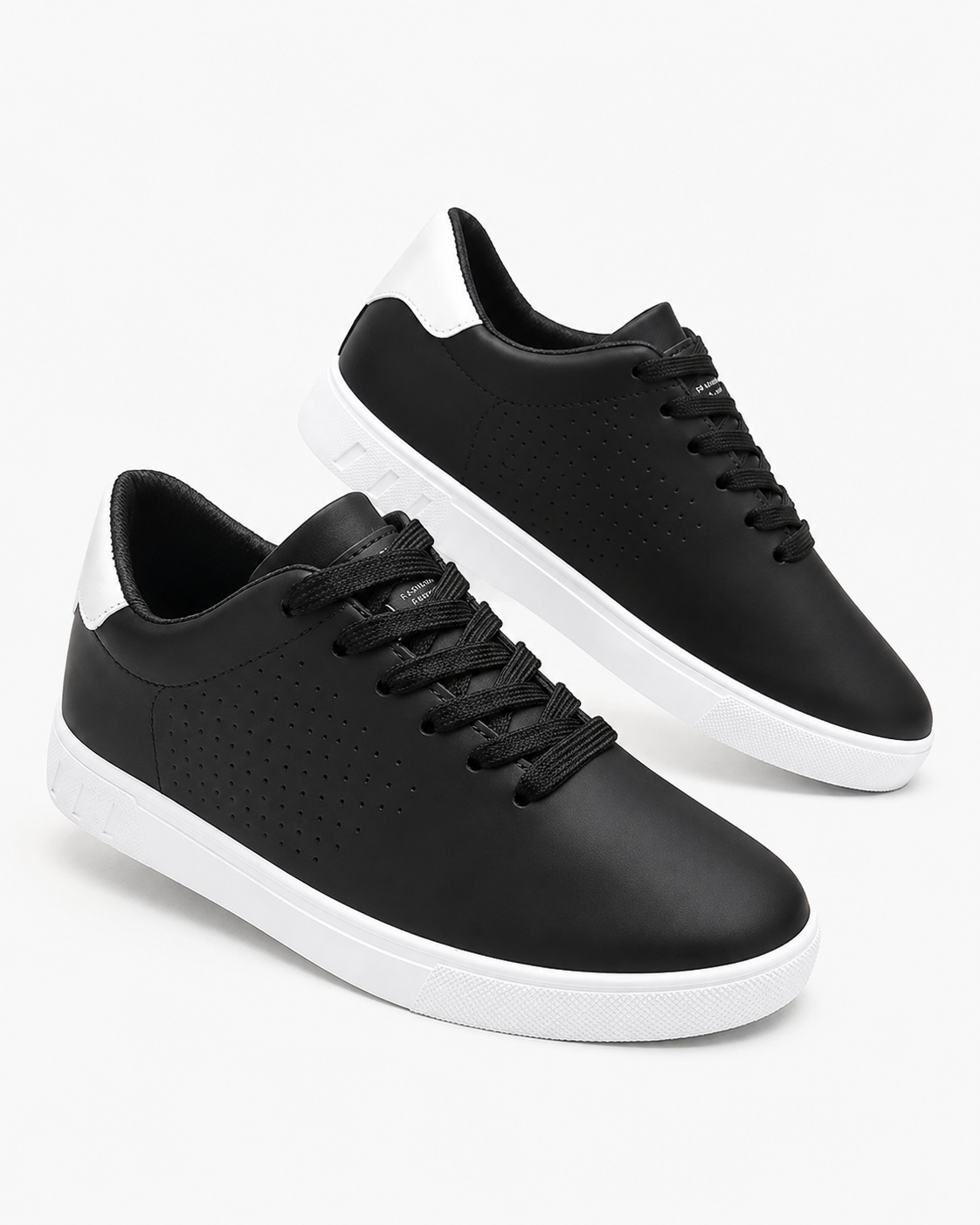 Kaufberg | Klassische Weiße Sneakers Leder Schnürschuhe