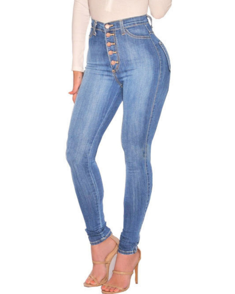 Damen Figurbetonte Denim Jeans